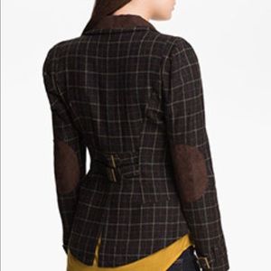 Willow and clay plum plaid riding jacket