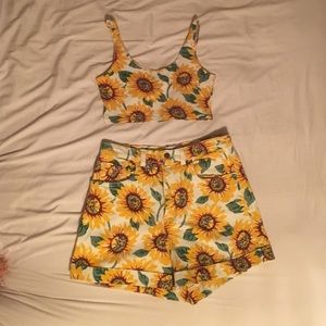 American apparel sunflower crop top