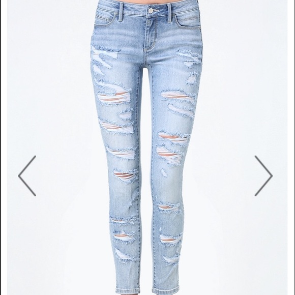 Bebe ripped jeans