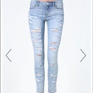 Bebe ripped jeans