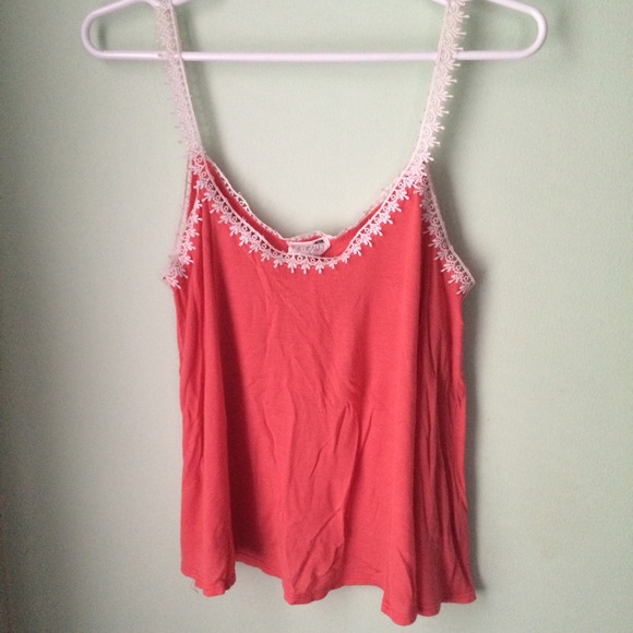 Simple Coral Pink Tank