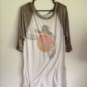 Free People burnout graphic tee