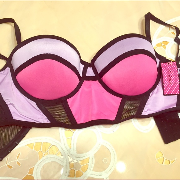 Color block Bralet Bra 34C sexy cute