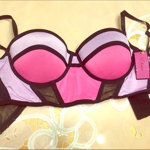 Color block Bralet Bra 34C sexy cute
