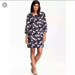floral print 3/4 sleeve dress by old navy