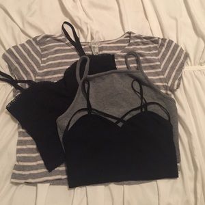 Lot of 4 crop tops
