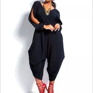 Black Plus Size Romper