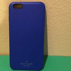 iPhone 6s Plus Kate Spade Blue Leather Phone Case