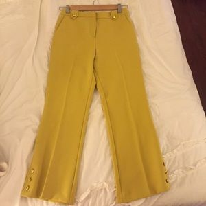 Topshop citron trousers