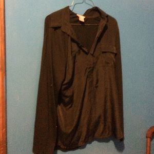 Black collared shirt