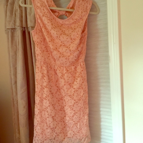 Romeo & Juliet pink lace sleeveless dress bow NWT - Picture 1 of 3