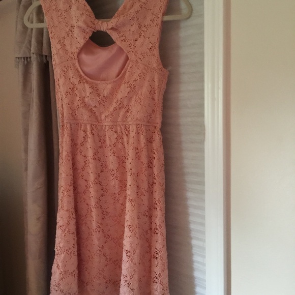 Romeo & Juliet pink lace sleeveless dress bow NWT - Picture 2 of 3
