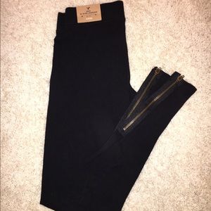 American eagle leggings with zippers