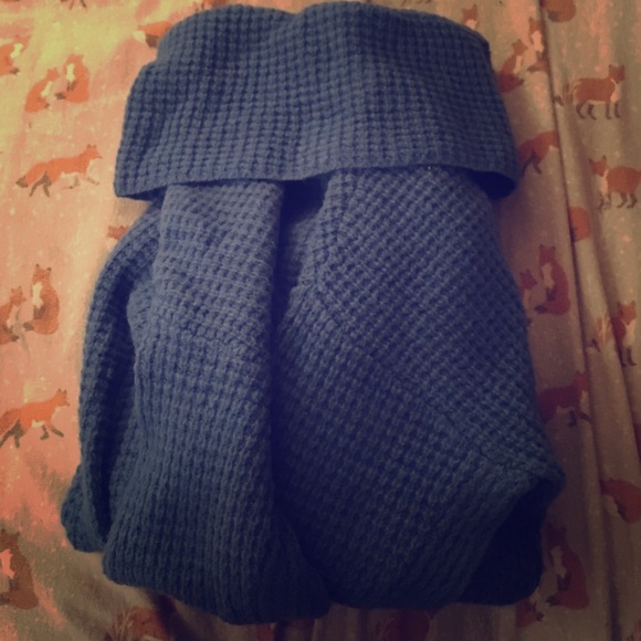 Cowl/turtleneck crochet sweater