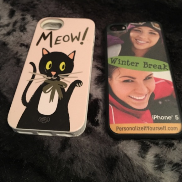 Bundle of 2 never used iPhone 5 phone cases!!