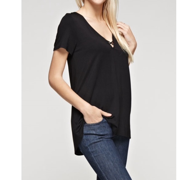 LAST❗️Hot Pink Criss Cross Tunic - Picture 3 of 4