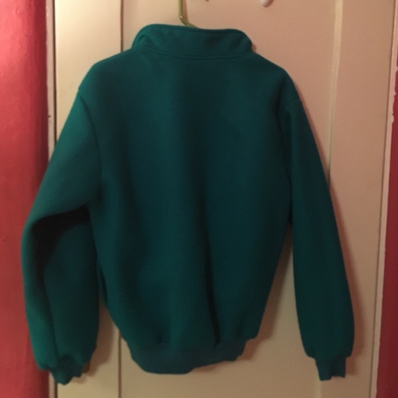 Vintage teal polar fleece quarter zip - Picture 3 of 3