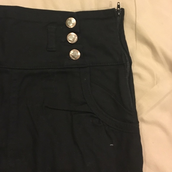 Black midi/mini skirt - Picture 2 of 4