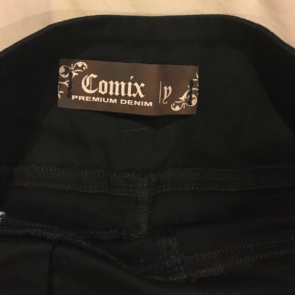 Black midi/mini skirt - Picture 3 of 4