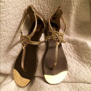 Gold Thong Sandals Dolce Vita-Like NEW