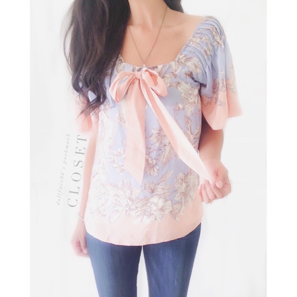 Anthropologie Tops - Anthropologie Beautiful Silk Floral Top