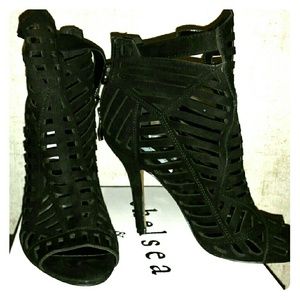 Chelsea & Zoe Caged High Heels sz. 10