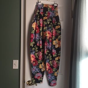 Vintage Betsey Johnson Floral Pants