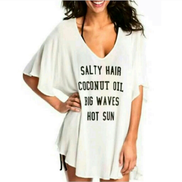 Oversized beach 💙💙💙 top SALTY HAIR COCONUT OIL