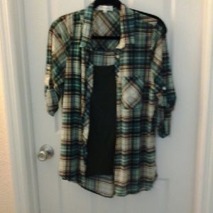 Button down  multicolor top