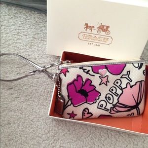 Coach Poppy Wristlet