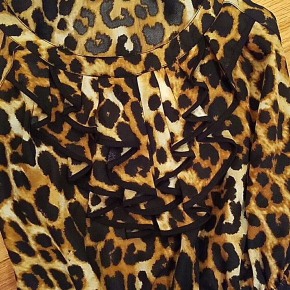 SOLD! Express leopard dress - Picture 2 of 3