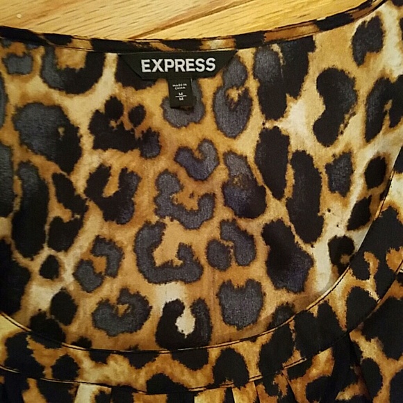SOLD! Express leopard dress - Picture 3 of 3