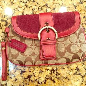 Coach large wristlet