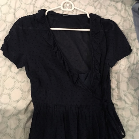 J.crew Swiss dot cotton  wrap dress