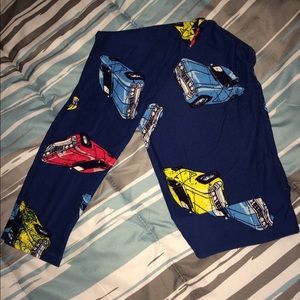 LuLaRoe OS Navy Car Leggings