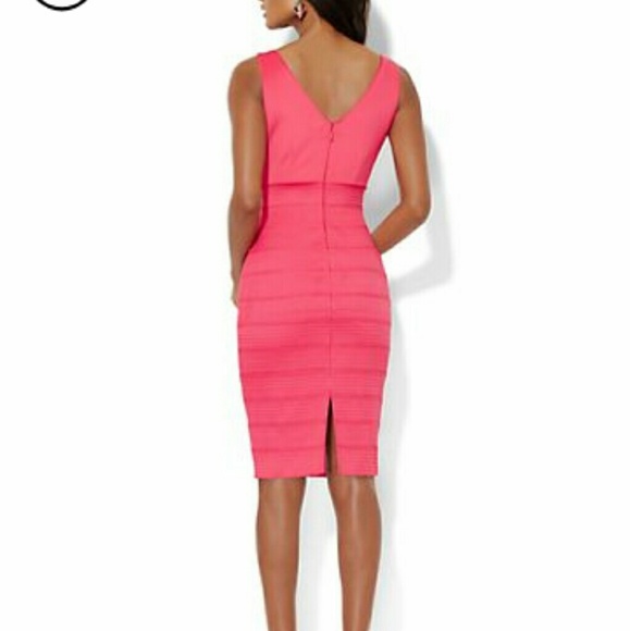 Bandage Hot Pink Dress - Picture 2 of 3