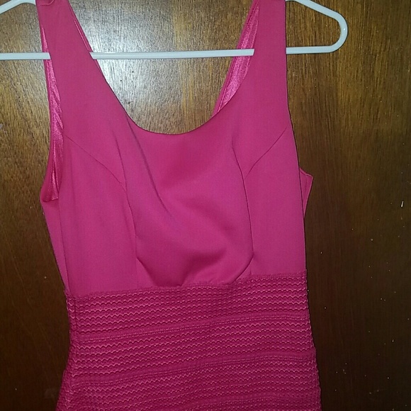 Bandage Hot Pink Dress - Picture 3 of 3