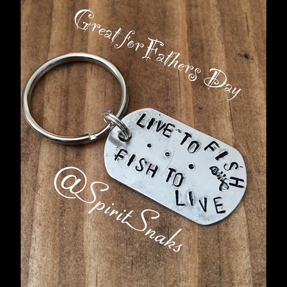 🐠Custom🐠Hand Stamped Keychain🐠 - Picture 2 of 3