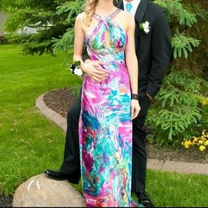 Multicolor Prom Dress