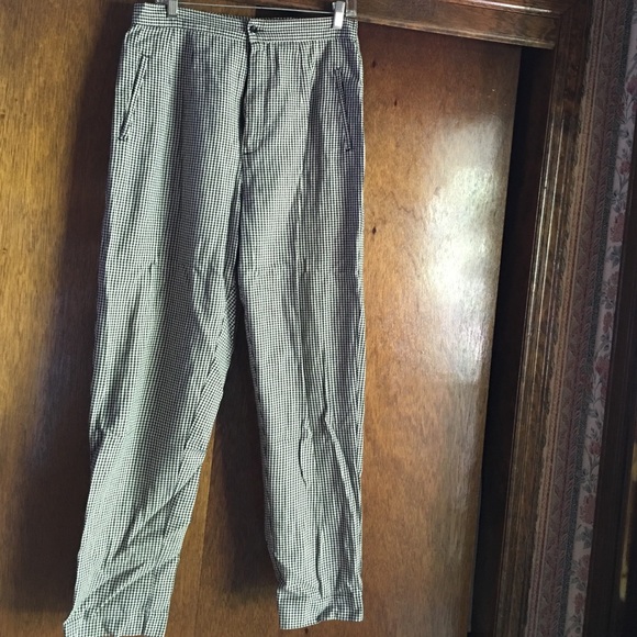 GAP straight leg woven hounds tooth pants