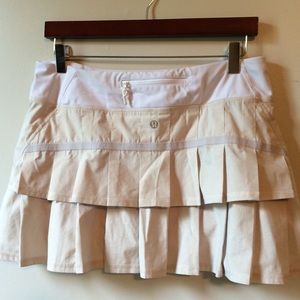 Lululemon Dune Shimmer Pace Setter Skirt