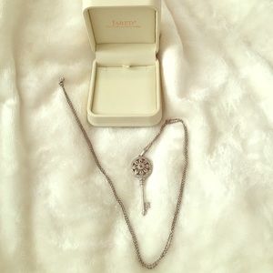 Jared Diamond Skeleton Key Necklace