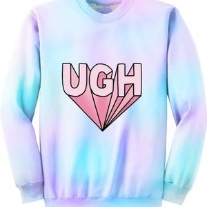 Chain Candy "UGH" pastel sweatshirt