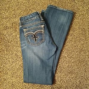 ROCK REVIVAL JEANS -- BARELY WORN