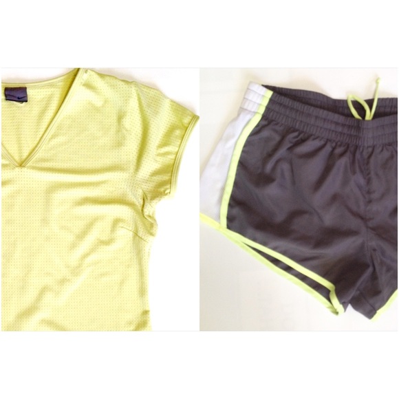 Nike Other - Nike Yellow and Gray Running Set