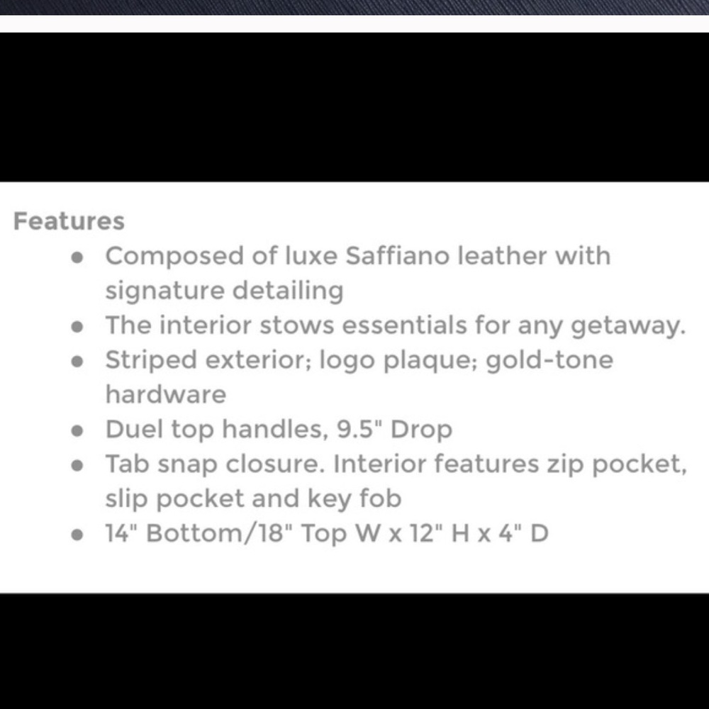 Michael Kors Large Jetset Stripe. Price Firm - Picture 2 of 8