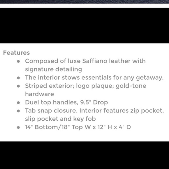 Michael Kors Large Jetset Stripe. Price Firm - Picture 2 of 8