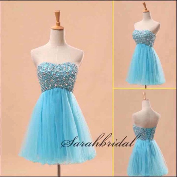Blue homecoming dress