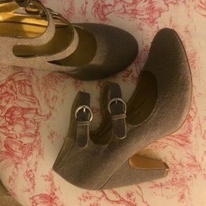 Kimchi blue double strap heels