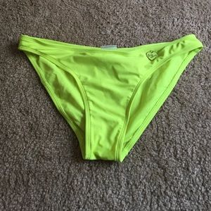Bright neon yellow bottoms never worn